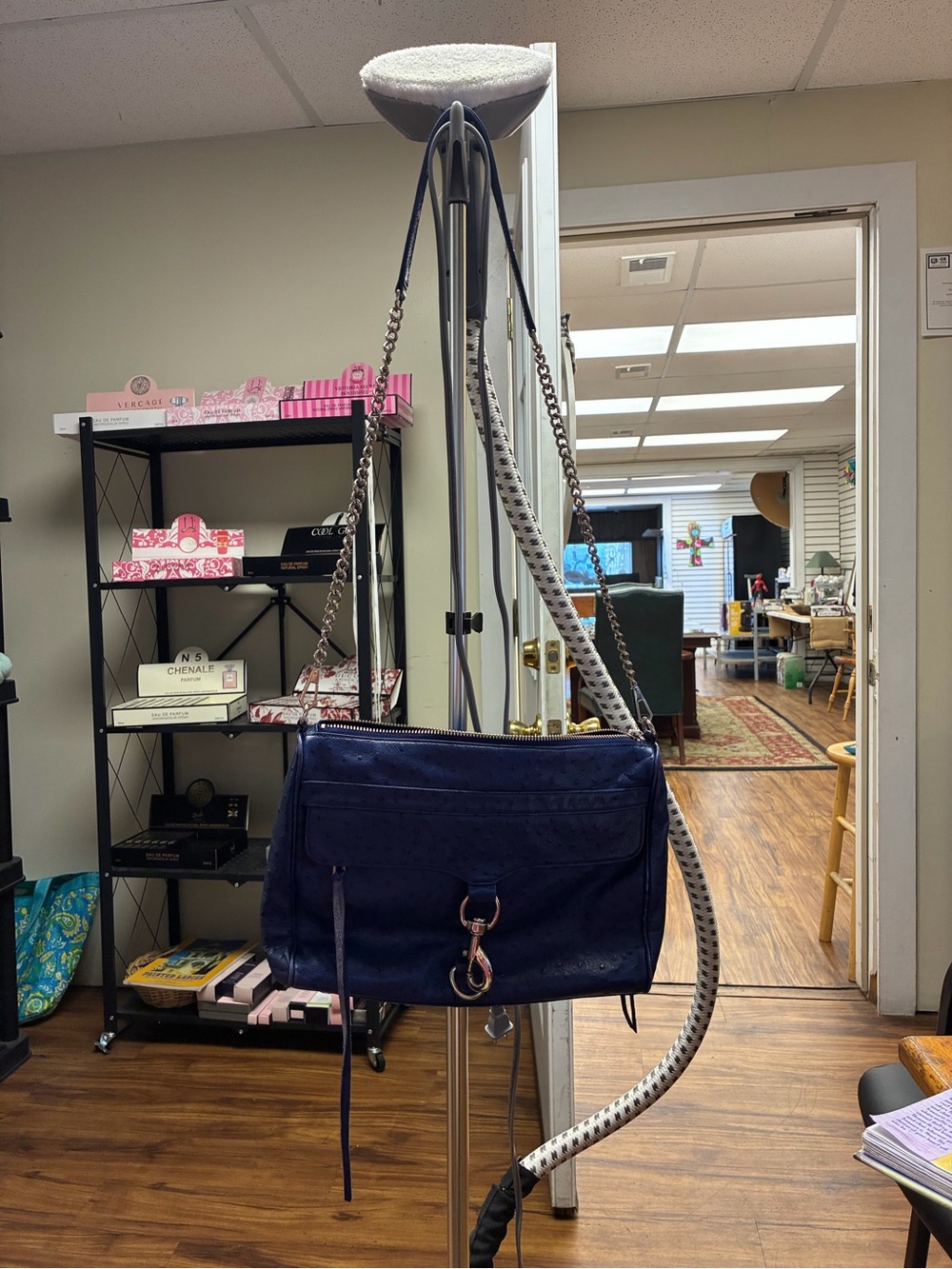 Rebecca Minkoff Navy Blue Crossbody with Chain Strap